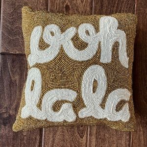 Ooh la la decorative pillow
